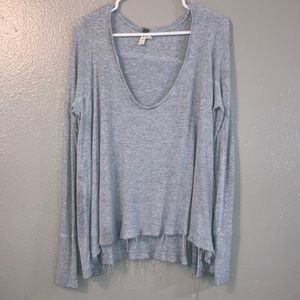 Freepeople blue gray top